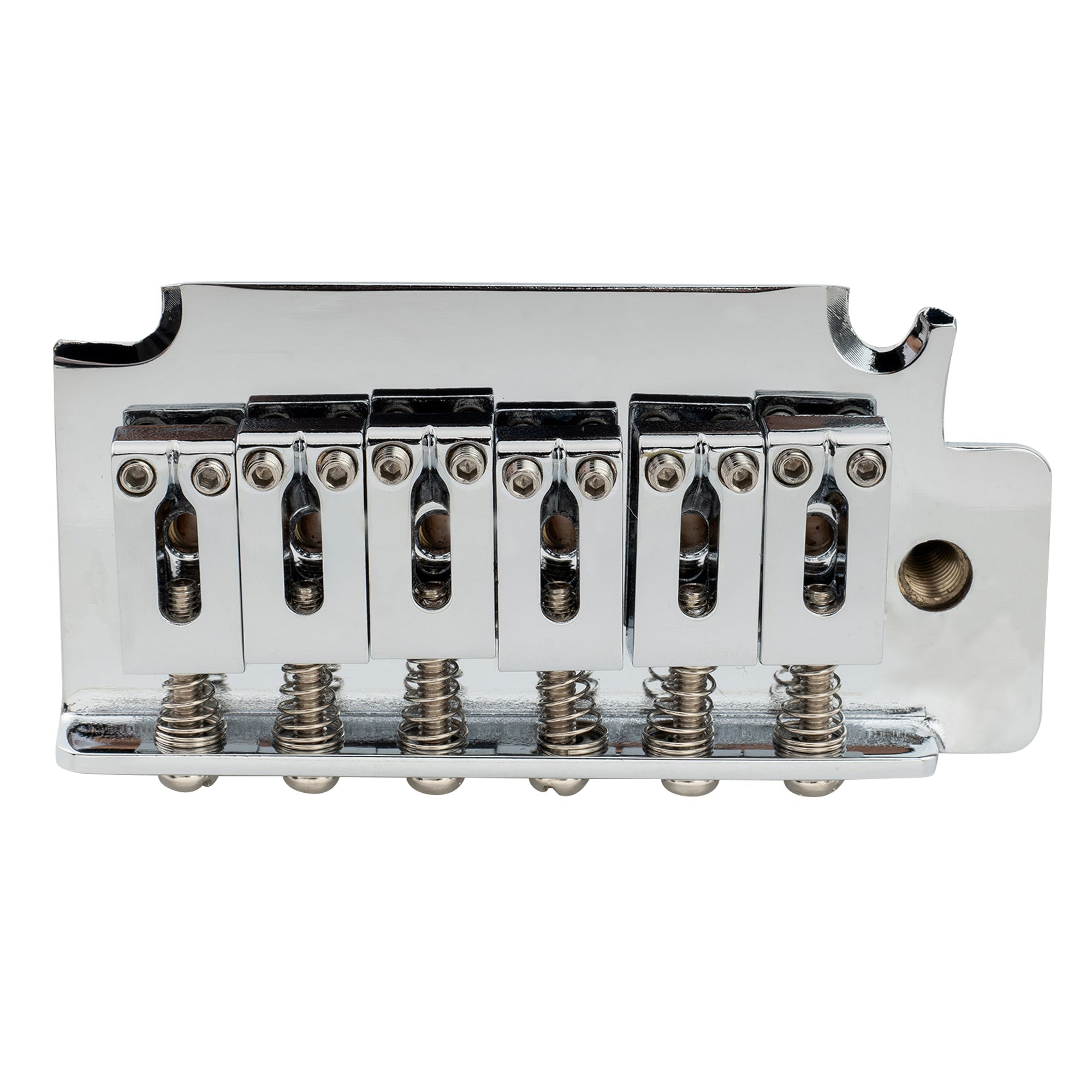 musiclily pro 52 5mm 2 point modern style saddles guitar tremolo bridge with 40mm solid brass block for squier strat style electric guitar mx2585p, gold