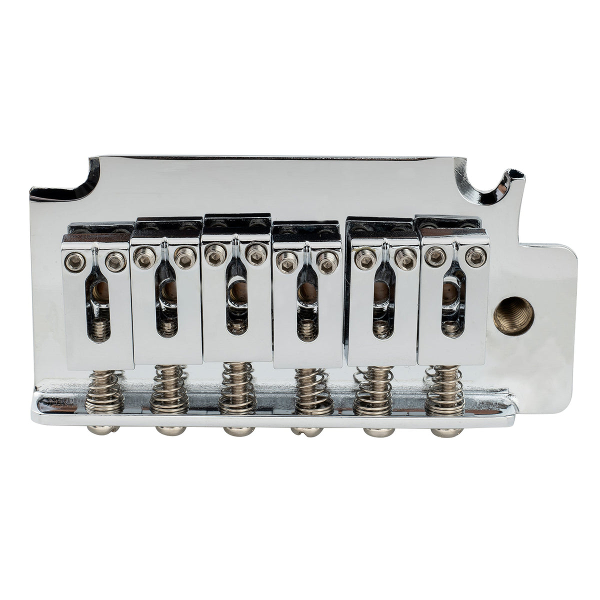 musiclily pro 52 5mm 2 point modern style saddles guitar tremolo bridge with 40mm solid brass block for squier strat style electric guitar mx2585p, gold