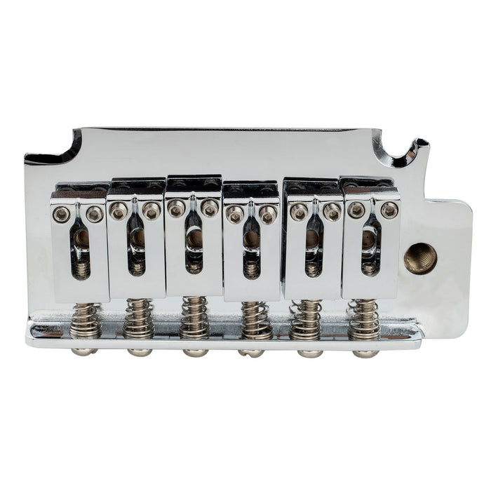 musiclily pro 52 5mm 2 point modern style saddles guitar tremolo bridge with 40mm solid brass block for squier strat style electric guitar mx2585p, gold