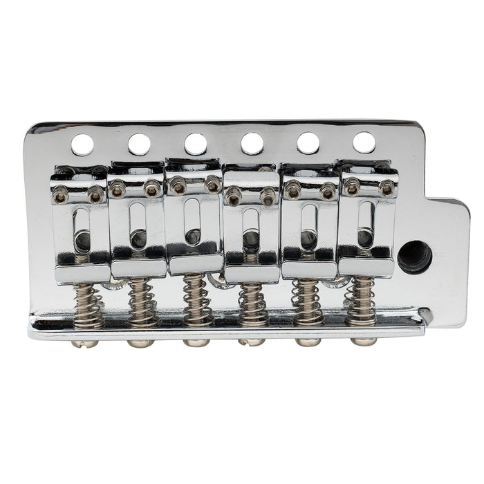 musiclily pro 52 5mm 6 screw vintage style steel bent saddles guitar tremolo bridge with 36mm short block for squier strat style electric guitar mx2586p, gold