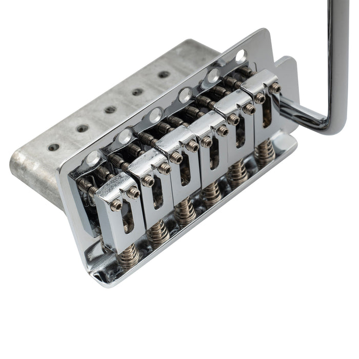 Musiclily Pro 52,5 mm 6-Schrauben-Modernstyle Sättel Gitarren-Tremolo-Brücke mit 36 mm kurzem Block für Squier Strat-Style-Elektrogitarren