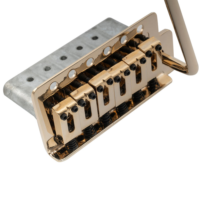 Musiclily Pro 52,5 mm 6-Schrauben-Modernstyle Sättel Gitarren-Tremolo-Brücke mit 36 mm kurzem Block für Squier Strat-Style-Elektrogitarren