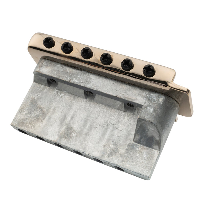Musiclily Pro 52,5 mm 6-Schrauben-Modernstyle Sättel Gitarren-Tremolo-Brücke mit 36 mm kurzem Block für Squier Strat-Style-Elektrogitarren