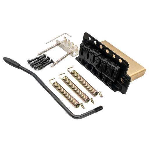 musiclily pro 52 5mm 6 screw modern style saddles guitar tremolo bridge with 36mm solid brass block for squier strat style electric guitar mx2590p