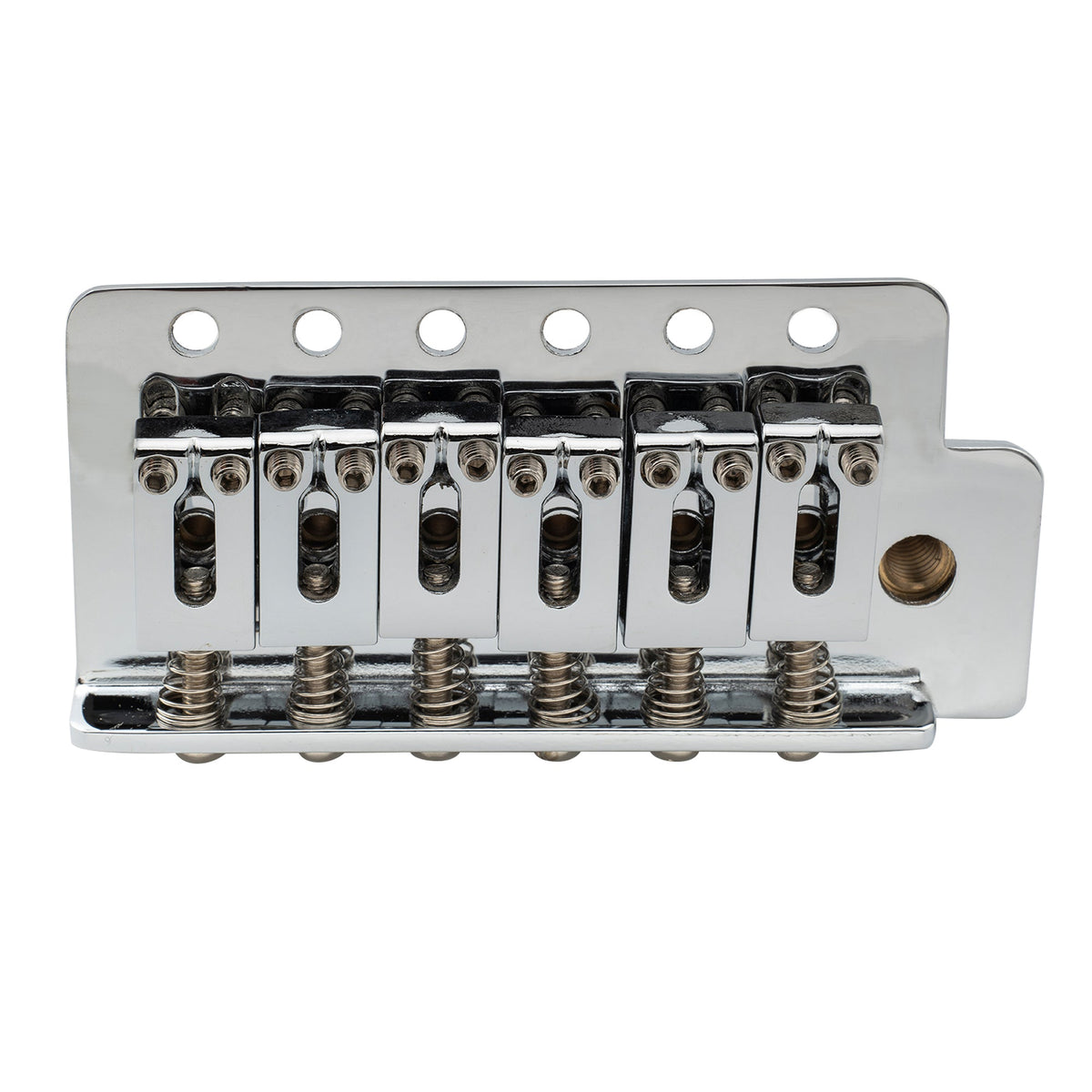 musiclily pro 52 5mm 6 screw modern style saddles guitar tremolo bridge with 36mm solid brass block for squier strat style electric guitar mx2590p, gold