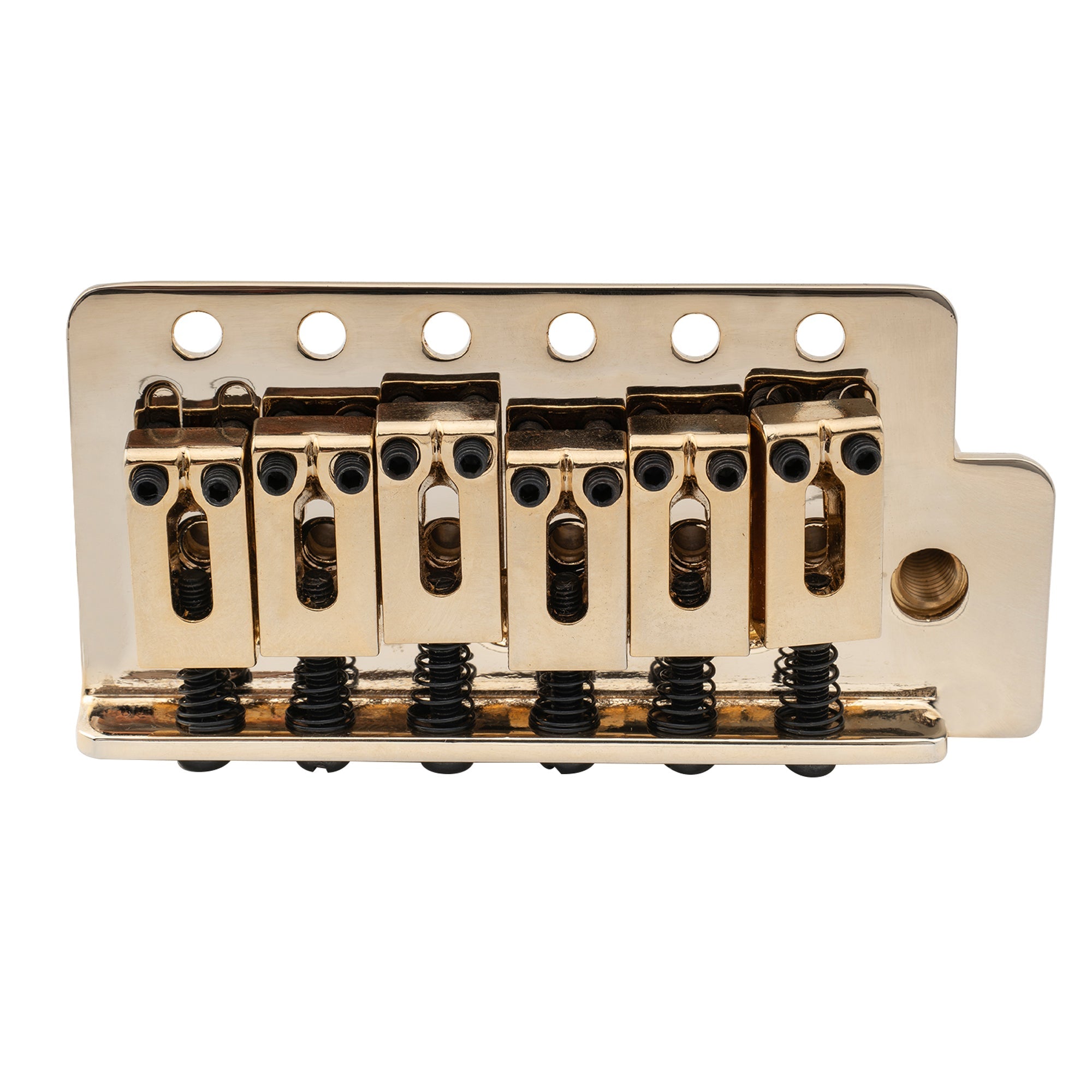 Musiclily Pro BV015 52,5mm 6-Schrauben Modern Style Sättel Gitarren-Tremolo-Brücke mit 36mm massivem Messingblock für Squier Strat Style E-Gitarre