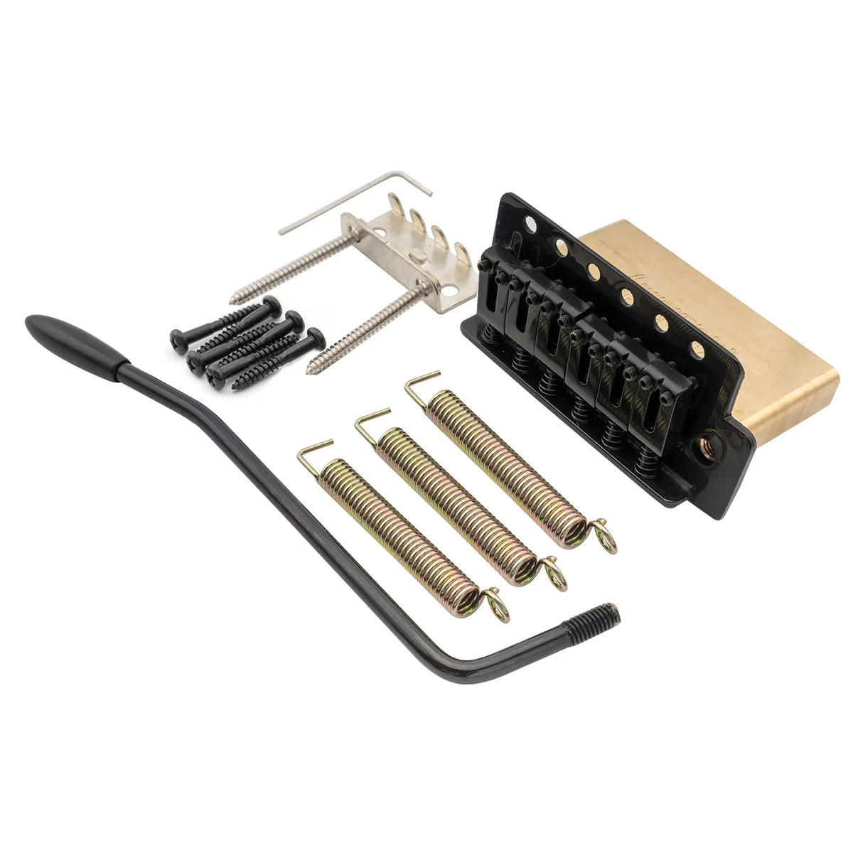 musiclily pro 52 5mm 6 screw modern style saddles guitar tremolo bridge with 40mm brass block for squier strat style electric guitar mx2591p