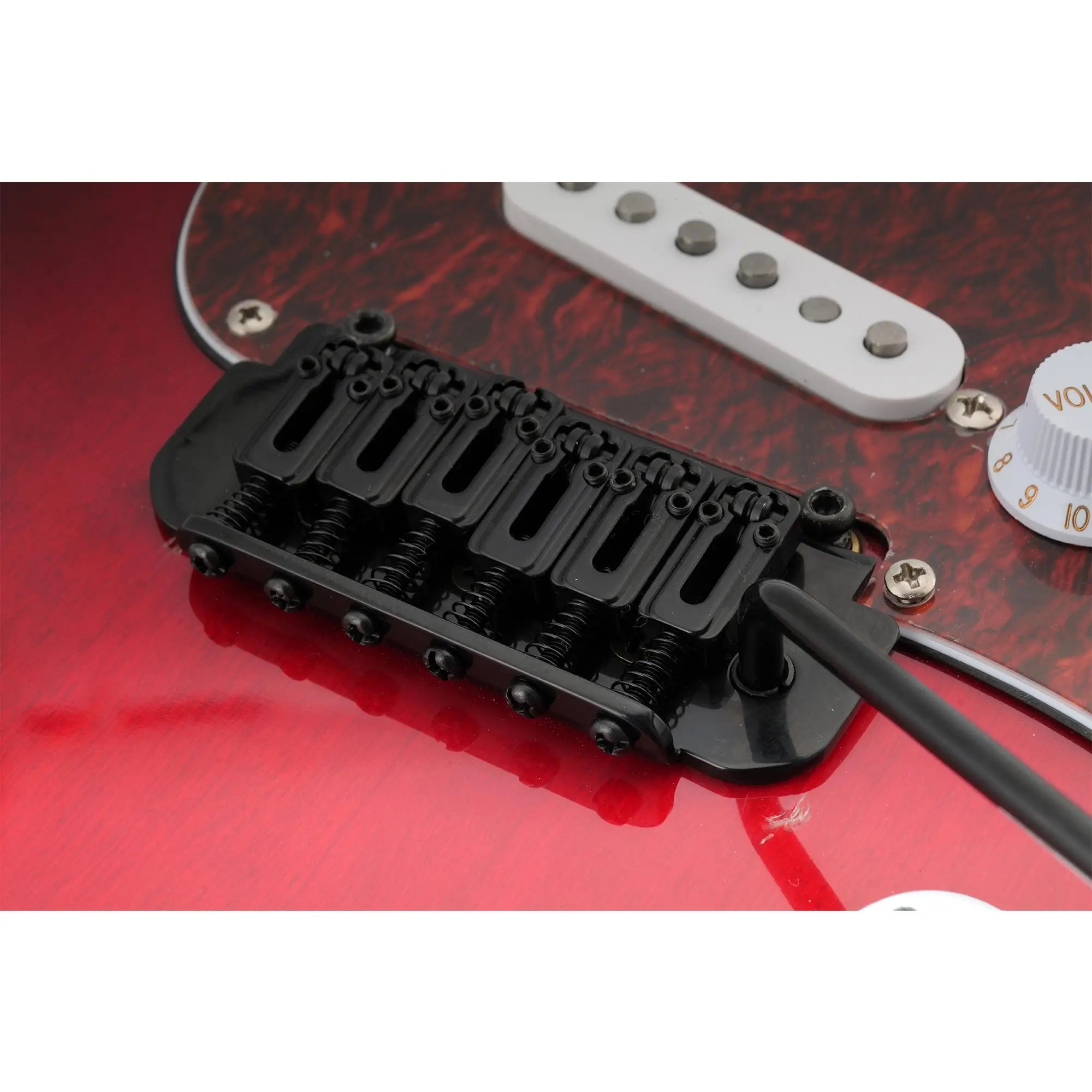 Application of musiclily pro 10 8mm roller saddles 2 point tremolo bridge for imported strat style electric guitar mx2594p