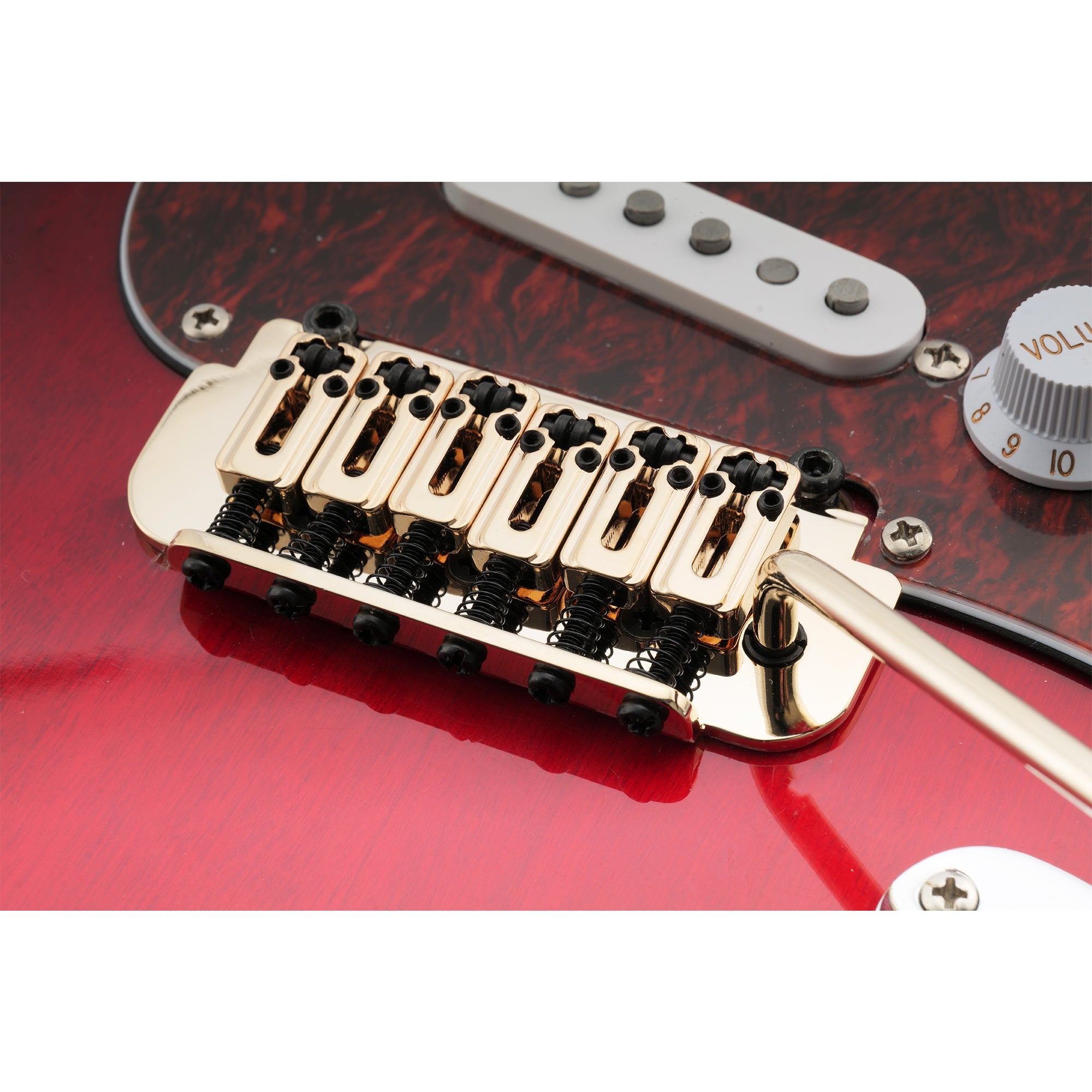 Musiclily Pro BV017 10,8mm Rollensattel 2-Punkt Tremolo-Brücke für importierte Strat-Style E-Gitarre