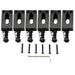 musiclily pro 10 5mm modern style rectangle zinc alloy saddles for strat tele style electric guitar mx2595 6p