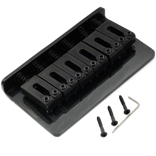 musiclily pro 54mm2 1 8 inch modern hardtail fixed bridge for imported strat tele style electric guitar mx2601p