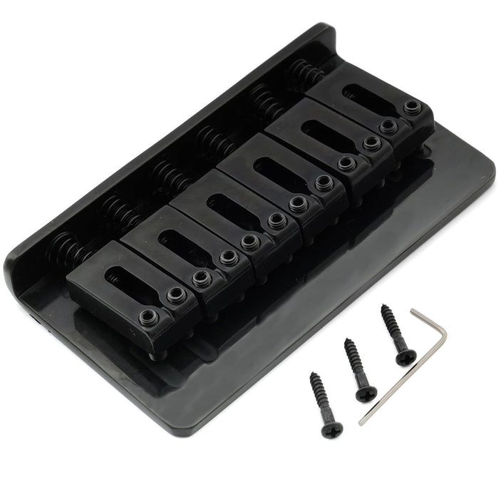 musiclily pro 54mm2 1 8 inch modern hardtail fixed bridge for imported strat tele style electric guitar mx2601p
