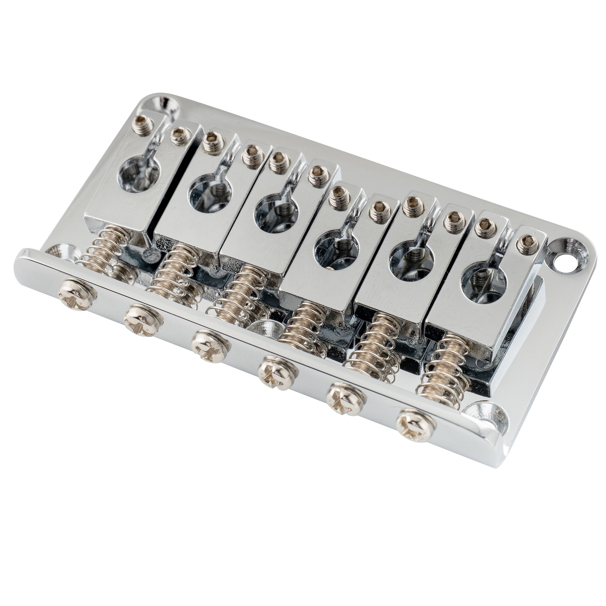 Musiclily Pro BF003 52,5mm(2-1/16 Zoll) Saitenabstand Hardtail-Festbrücke Nicht-Tremolo-Brücke für Strat Tele-Style E-Gitarre