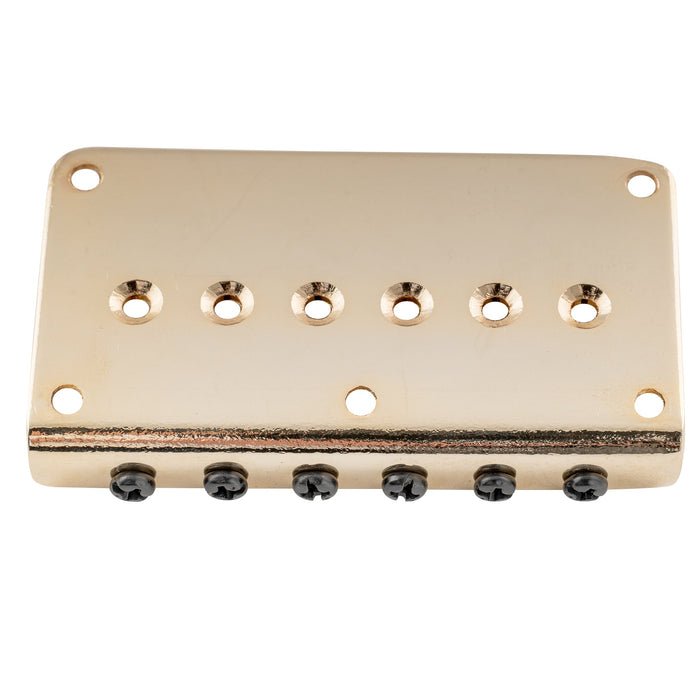 Musiclily Pro 52.5mm(2-1/16 Zoll) Saitenabstand Sattel Hardtail Festbrücke ohne Tremolo Brücke für Strat Tele Stil E-Gitarre