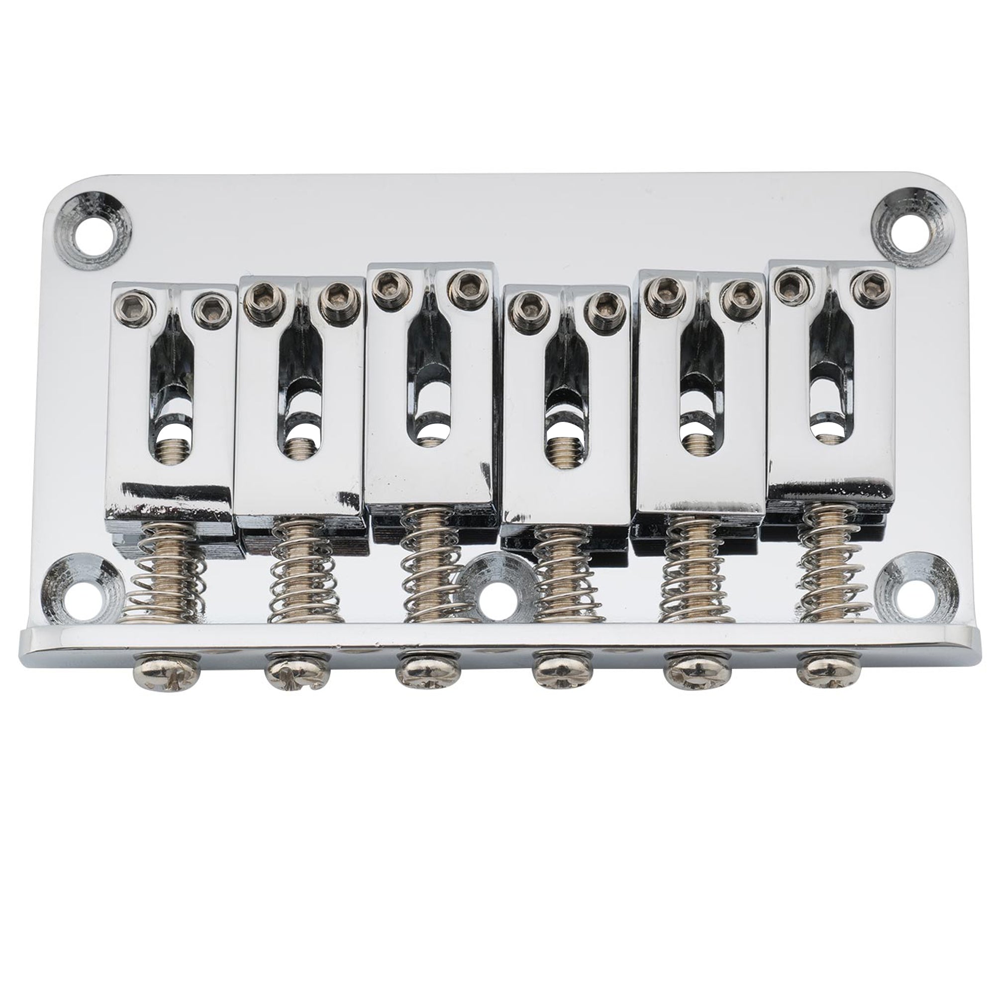 musiclily pro 52 5mm2 1 16 inch modern hardtail fixed bridge for strat tele style electric guitar mx2603p, gold