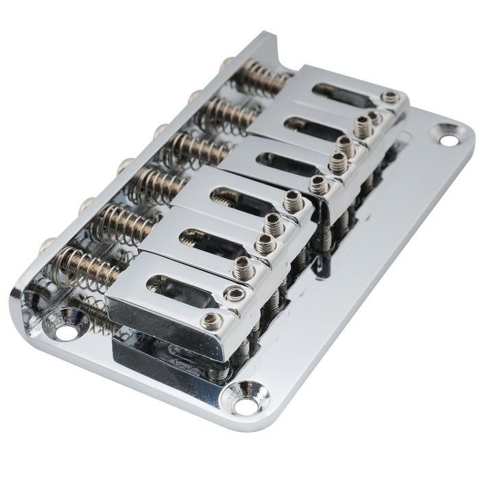 Musiclily Pro 52,5 mm (2-1/16 Zoll) Moderne Hardtail-Festbrücke für Strat Tele Style E-Gitarre 