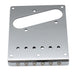 musiclily pro 54mm modern guitar bridge with zinc alloy 6 saddle and steel plate for squier imported tele style electric guitar mx2606p, gold