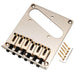 musiclily pro 54mm modern guitar bridge with zinc alloy 6 saddle and steel plate for squier imported tele style electric guitar mx2606p, gold