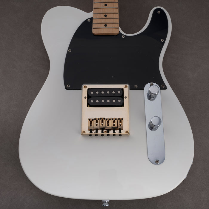 Musiclily Pro BT007 Puente de guitarra humbucker moderna con zinc y 6 selletas de acero y placa de acero para guitarra eléctrica estilo Tele