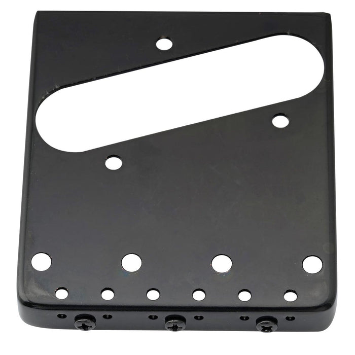 Part of musiclily pro 54mm vintage style guitar bridge with barrel brass 3 saddle and steel plate for squier imported tele style electric guitar mx2610p