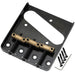 musiclily pro 54mm vintage style guitar bridge with barrel brass 3 saddle and steel plate for squier imported tele style electric guitar mx2610p
