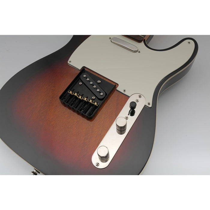 Application of musiclily pro 54mm vintage style guitar bridge with barrel brass 6 saddle and steel plate for squier imported tele style electric guitar mx2611p