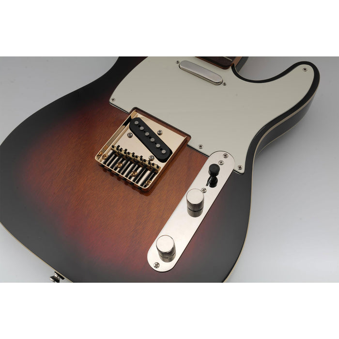 Musiclily Pro BT009 54mmヴィンテージスタイルギターブリッジ バレルブラス6サドルとスチールプレート付き Squier &輸入テレスタイルエレキギター用