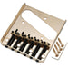 musiclily pro 54mm vintage style guitar bridge with barrel brass 6 saddle and steel plate for squier imported tele style electric guitar mx2611p, gold