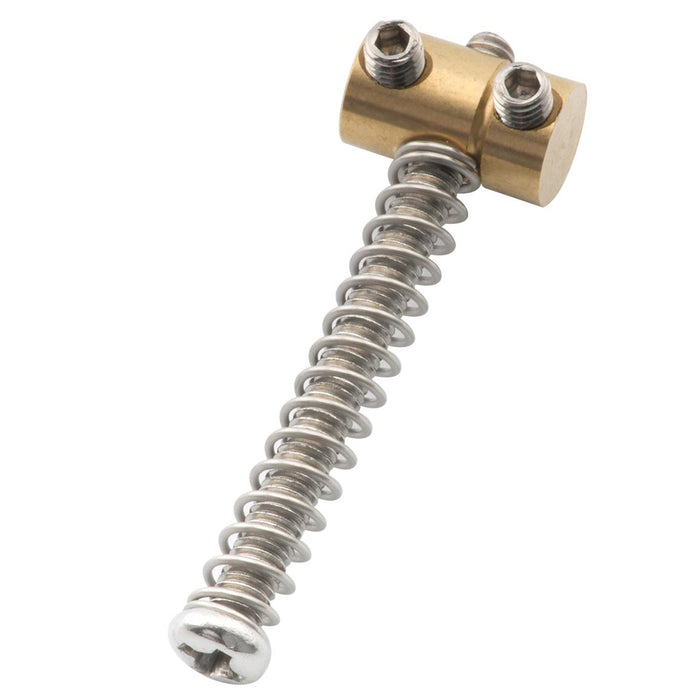 Musiclily Pro 10,8 mm kleiner Stahltrommelsattel für Elektrogitarren im Stil von Fender Squier Tele, Set von 6