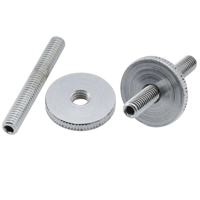 musiclily pro metric sized abr 1 style tune o matic bridge m4 mounting post and thumbwheel sets for epiphone lp style guitar mx2623 2p, nickel