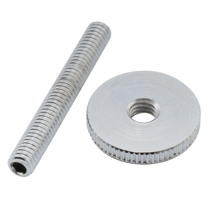 Musiclily Pro ミリ規格 ABR-1 Tune-o-Maticチューンオーマチックブリッジ取り付け用ポストとサムホイールセット Epiphone LPエレキギター用 ブラック(2個セット)