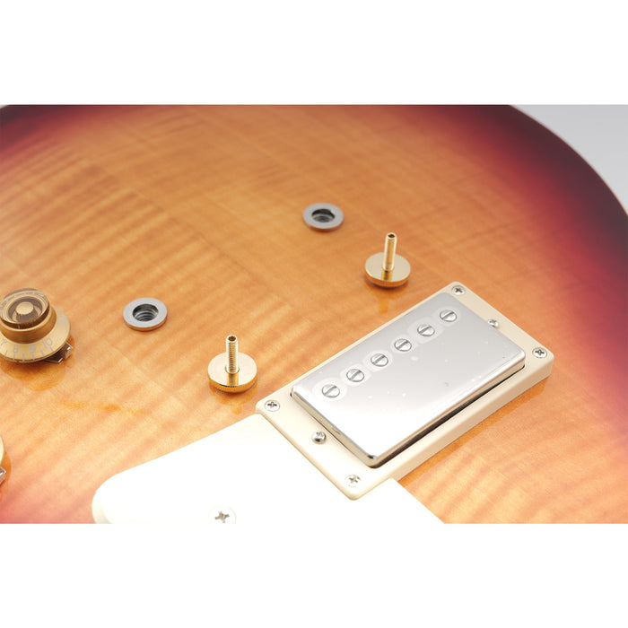 Musiclily Pro ミリ規格 ABR-1 Tune-o-Maticチューンオーマチックブリッジ取り付け用ポストとサムホイールセット Epiphone LPエレキギター用 ブラック(2個セット)