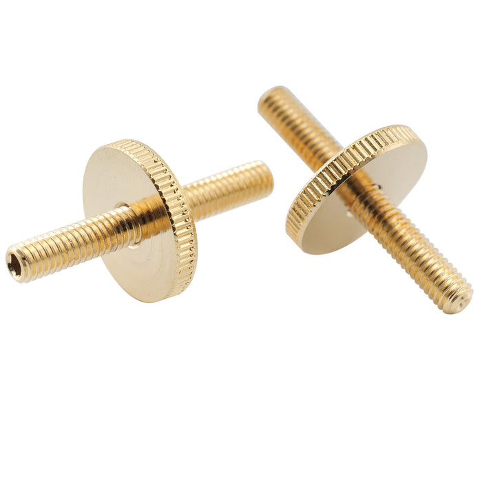 Musiclily Pro ミリ規格 ABR-1 Tune-o-Maticチューンオーマチックブリッジ取り付け用ポストとサムホイールセット Epiphone LPエレキギター用 ブラック(2個セット)