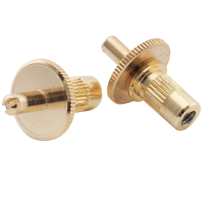 Musiclily Pro ミリ規格 NashvilleナッシュビルTune-o-maticブリッジ取り付け用M4スタッドとブッシング Epiphone LPエレキギター用 ブラック(2個セット)