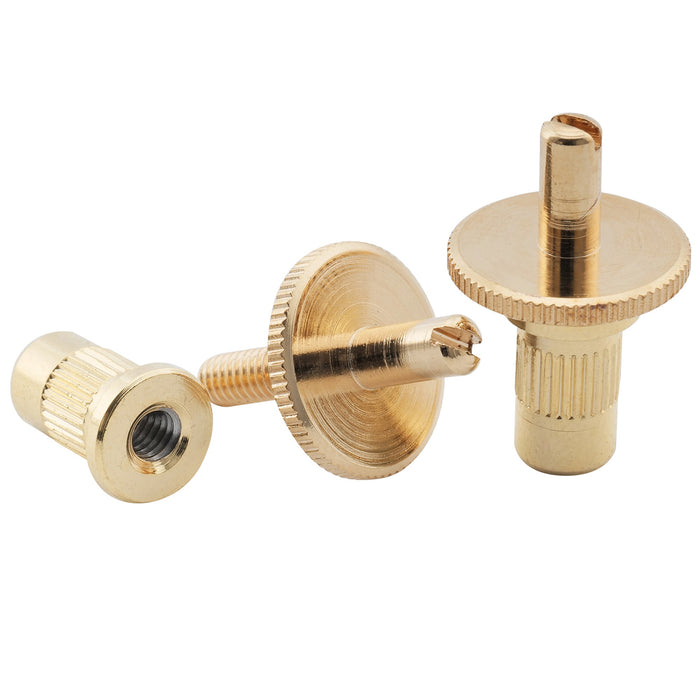 Musiclily Pro ミリ規格 NashvilleナッシュビルTune-o-maticブリッジ取り付け用M4スタッドとブッシング Epiphone LPエレキギター用 ブラック(2個セット)