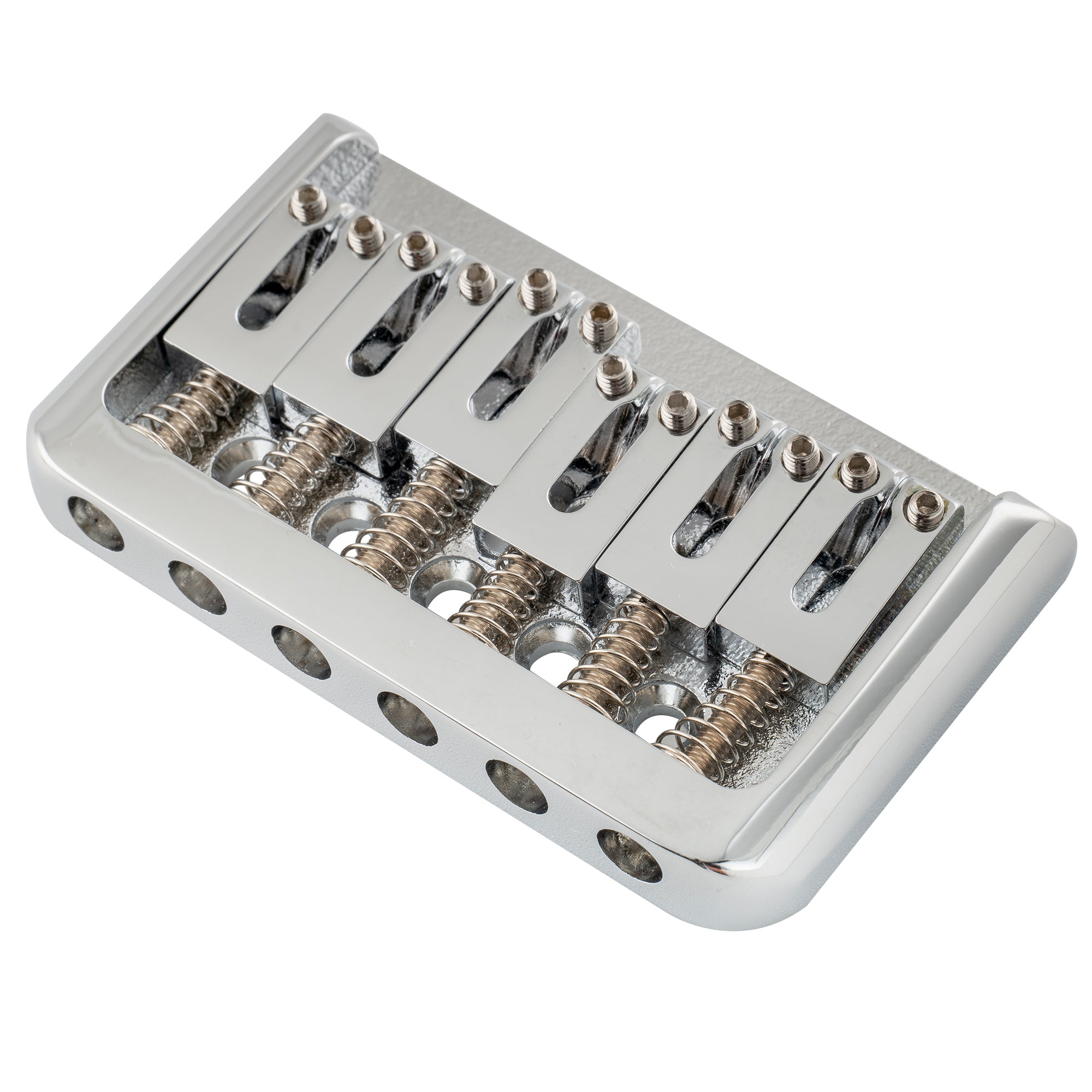 Musiclily Pro BF006 52,5mm (2-1/16 Zoll) Saitenabstand, moderne Sattel-Harttail-Feststellbrücke, keine Tremolo-Brücke, für Strat Tele Stil E-Gitarre