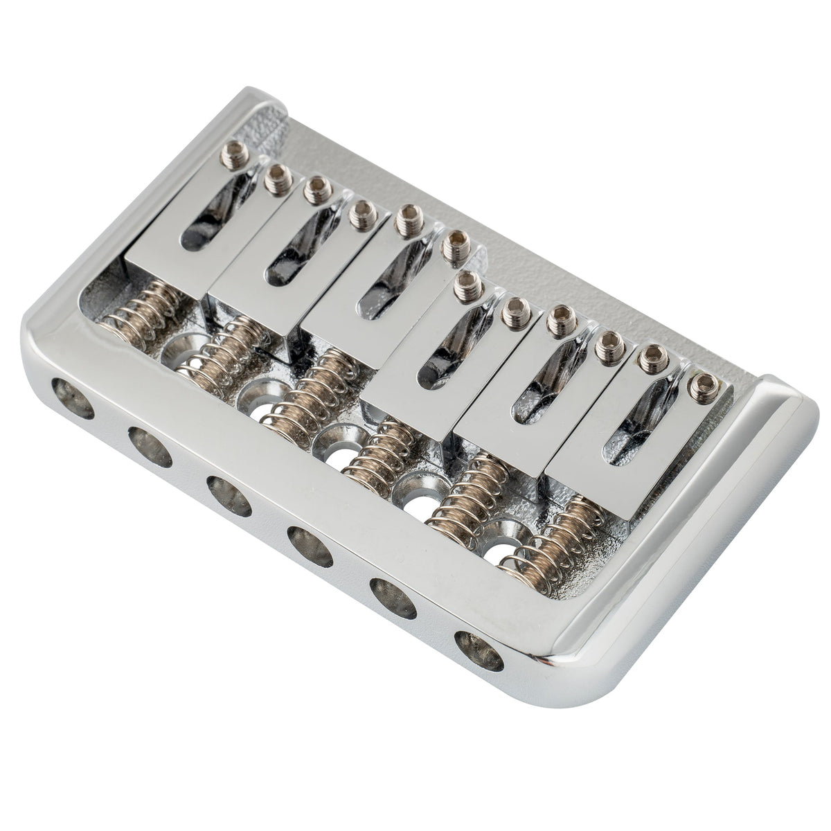 Musiclily Pro BF006 52,5mm (2-1/16 Zoll) Saitenabstand, moderne Sattel-Harttail-Feststellbrücke, keine Tremolo-Brücke, für Strat Tele Stil E-Gitarre