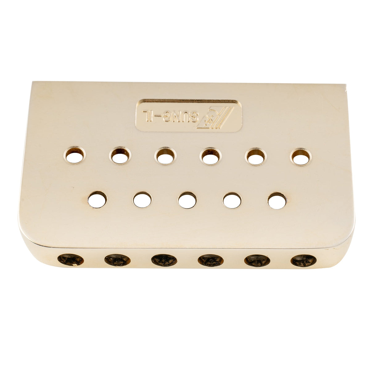 Musiclily Pro BF006 52,5mm (2-1/16 Zoll) Saitenabstand, moderne Sattel-Harttail-Feststellbrücke, keine Tremolo-Brücke, für Strat Tele Stil E-Gitarre