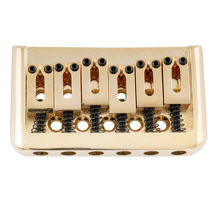 Musiclily Pro 10.5mmピッチ モダンなサドル ハードテイル フィックスド ノントレモロブリッジ Strat/Teleエレキギター用 ブラック