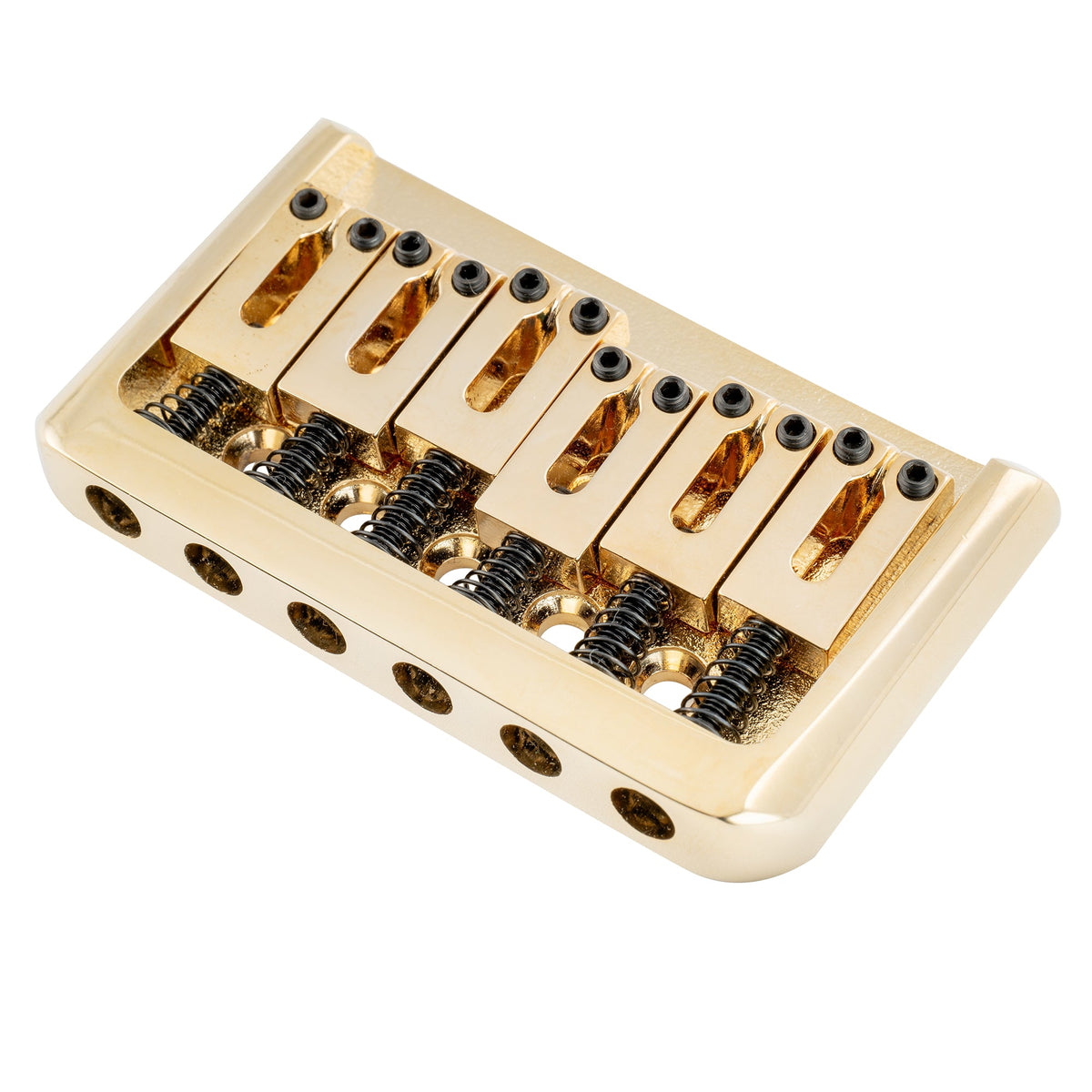Musiclily Pro BF006 52,5mm (2-1/16 Zoll) Saitenabstand, moderne Sattel-Harttail-Feststellbrücke, keine Tremolo-Brücke, für Strat Tele Stil E-Gitarre
