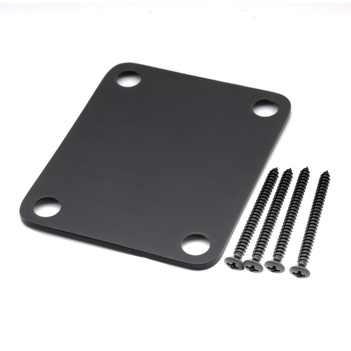 ミュージックリリー プロ ハイデューティ スチール レクタンギュラーネックプレート 4ホールネックジョイントボード ギター ベース用 