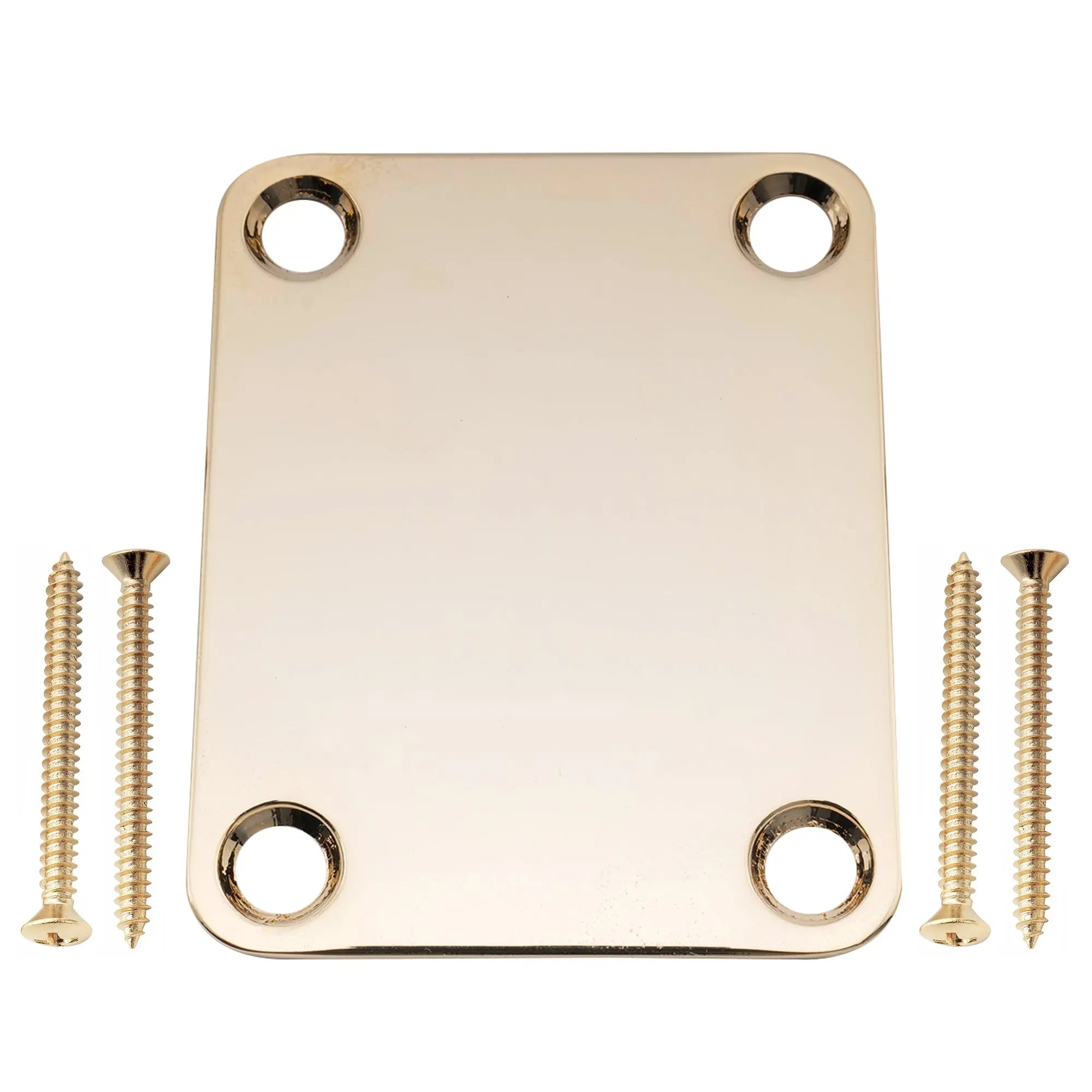 musiclily pro heavy duty steel rectangle neck plate 4 hole neck joint board for guitar bass mx2630p