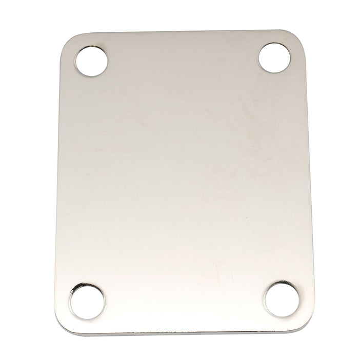ミュージックリリー プロ ハイデューティ スチール レクタンギュラーネックプレート 4ホールネックジョイントボード ギター ベース用 