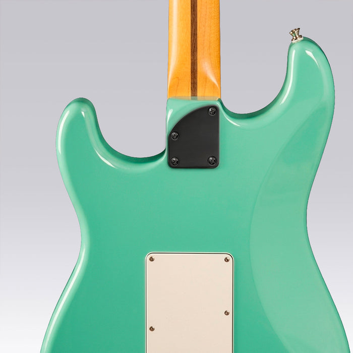 Plaque de manche semi-ronde incurvée Musiclily Pro en acier robuste, 4 trous, pour guitare et basse