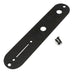 musiclily pro 32mm steel control plate with narrow pots hole spacing for tele style electric guitar mx2634p, black