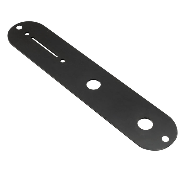 Musiclily Pro 32mm スチールコントロールプレート、テレキャスター風エレキギター用の狭いポット穴間隔付き 