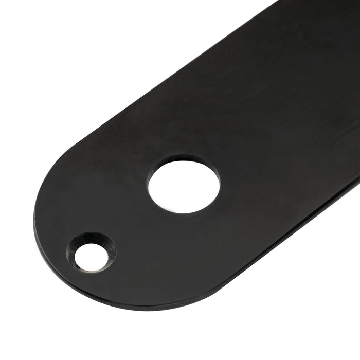 Musiclily Pro 32mm スチールコントロールプレート、テレキャスター風エレキギター用の狭いポット穴間隔付き 