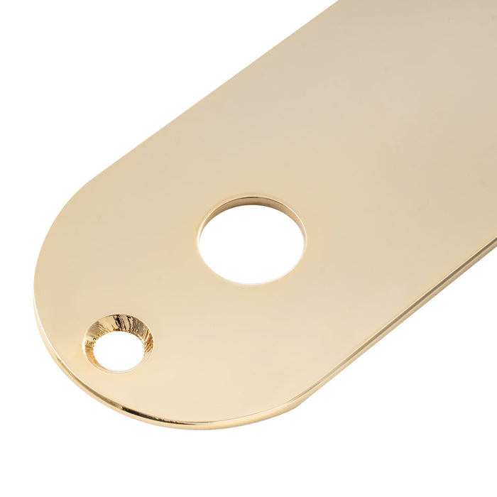 Musiclily Pro 32mm スチールコントロールプレート、テレキャスター風エレキギター用の狭いポット穴間隔付き 