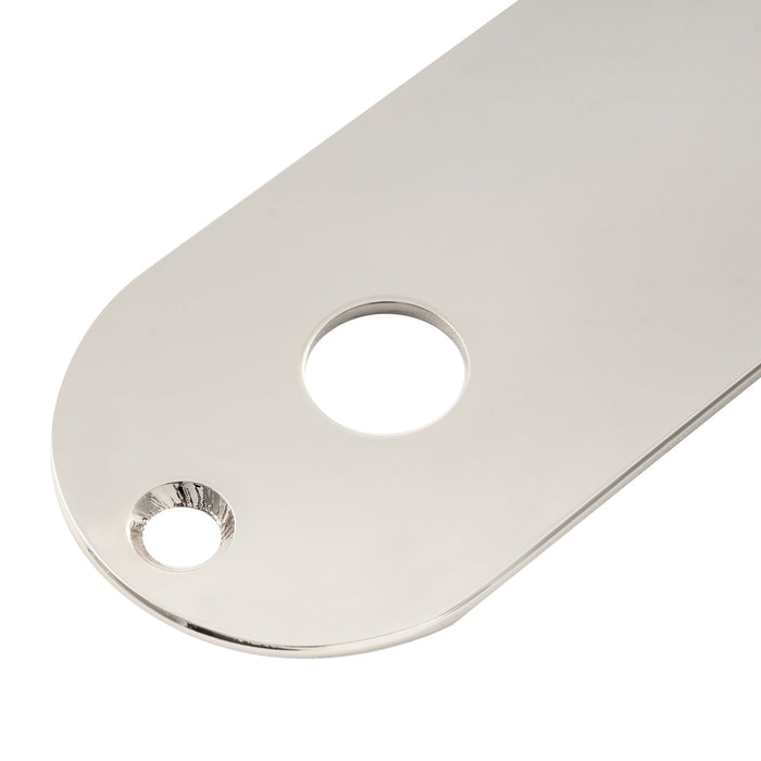 Musiclily Pro 32mm スチールコントロールプレート、テレキャスター風エレキギター用の狭いポット穴間隔付き 