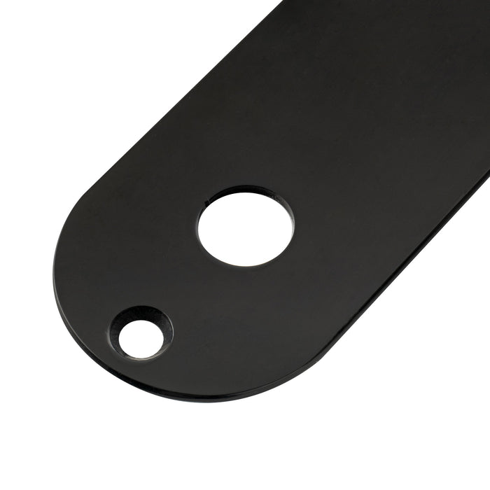 Musiclily Pro 32mmスチール制御プレートで、テレキャスタースタイルのエレキギター用に狭いポット間隔と角度付きスイッチスロットを備えています。